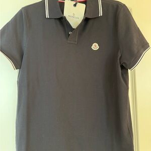 Moncler Men's Black Polo Shirt